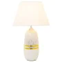 Desk lamp Alexandra House Living White Silver Ceramic 60 W 13 x 38 x 13 cm by Alexandra House Living, Bedside and Table Lamps...