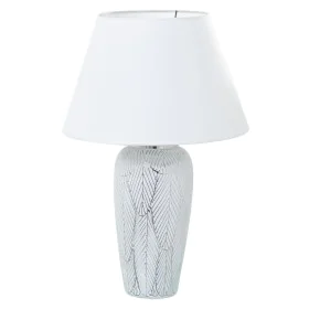 Tischlampe Alexandra House Living Weiß Silberfarben aus Keramik 40 W 15 x 37 x 15 cm von Alexandra House Living, Tisch- & Nac...