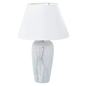 Desk lamp Alexandra House Living White Silver Ceramic 40 W 15 x 37 x 15 cm by Alexandra House Living, Bedside and Table Lamps...