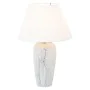 Lâmpada de mesa Alexandra House Living Branco Prateado Cerâmica 40 W 15 x 37 x 15 cm de Alexandra House Living, Candeeiros de...