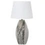 Desk lamp Alexandra House Living White Silver Ceramic 60 W 19 x 43 x 19 cm by Alexandra House Living, Bedside and Table Lamps...