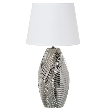 Tischlampe Alexandra House Living Weiß Silberfarben aus Keramik 60 W 19 x 43 x 19 cm von Alexandra House Living, Tisch- & Nac...