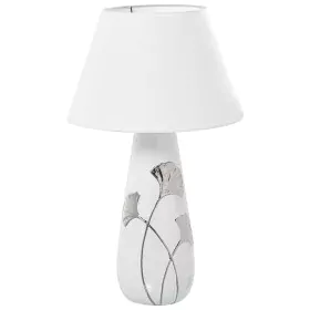 Tischlampe Alexandra House Living Weiß Silberfarben aus Keramik 60 W 16 x 45 x 16 cm von Alexandra House Living, Tisch- & Nac...