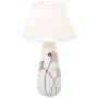 Desk lamp Alexandra House Living White Silver Ceramic 60 W 16 x 45 x 16 cm by Alexandra House Living, Bedside and Table Lamps...