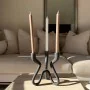 Candle Holder Alexandra House Living Grey Aluminium 18 x 17 x 21 cm by Alexandra House Living, Candelabras and candle holders...