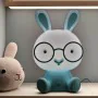 Desk lamp Alexandra House Living Blue Plastic 20 x 31 x 17 cm Rabbit by Alexandra House Living, Bedside and Table Lamps - Ref...