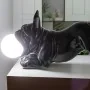 Desk lamp Alexandra House Living Black Acrylic Plastic Melamin 47 x 23 x 20 cm Dog by Alexandra House Living, Bedside and Tab...