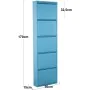 Shoe Rack Alexandra House Living Blue 50 x 170 x 15 cm 5 drawers by Alexandra House Living, Shoe organisers - Ref: D1627444, ...