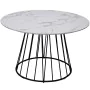 Mesa de Jantar Alexandra House Living Branco Preto Metal 120 x 75 x 120 cm de Alexandra House Living, Mesas para sala de jant...