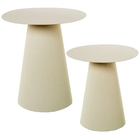 Set of 2 tables Alexandra House Living White 45 x 50 x 45 cm by Alexandra House Living, Side Tables - Ref: D1627499, Price: 2...