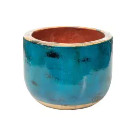 Vase Romimex Blue Ceramic 18 x 14 x 18 cm by Romimex, Flower Pots - Ref: D1628731, Price: 46,73 €, Discount: %