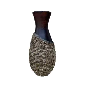 Vaso Romimex Castanho Rotim Terracota 35 x 100 x 35 cm de Romimex, Jarrões - Ref: D1628756, Preço: 200,16 €, Desconto: %