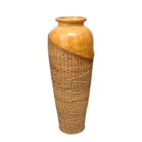 Vase Romimex Braun Rattan Terrakotta 30 x 100 x 30 cm von Romimex, Vasen - Ref: D1628758, Preis: 202,07 €, Rabatt: %