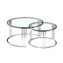 Tables set Romimex Silver Stainless steel Tempered glass 2 Pieces by Romimex, Tables - Ref: D1629037, Price: 492,66 €, Discou...