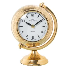 Horloge de table Alexandra House Living Doré Métal Globe terrestre 24 x 20 x 16 cm de Alexandra House Living, Pendulettes de ...