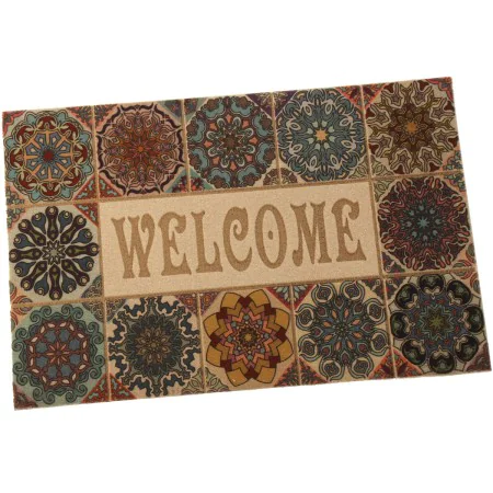 Paillasson Alexandra House Living Welcome Multicouleur 60 x 1 x 40 cm de Alexandra House Living, Paillassons - Réf : D1629484...