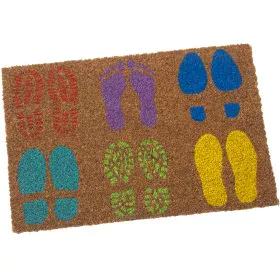 Felpudo Alexandra House Living footprints Multicolor 40 x 2 x 60 cm de Alexandra House Living, Felpudos - Ref: D1629492, Prec...