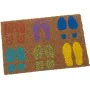 Doormat Alexandra House Living footprints Multicolour 40 x 2 x 60 cm by Alexandra House Living, Doormats - Ref: D1629492, Pri...