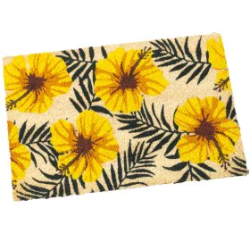 Paillasson Alexandra House Living Jaune 40 x 2 x 60 cm Fleurs de Alexandra House Living, Paillassons - Réf : D1629494, Prix :...