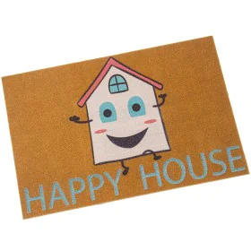 Tapete Alexandra House Living HAPPY HOUSE 40 x 1 x 60 cm de Alexandra House Living, Felpudos - Ref: D1629503, Preço: 9,00 €, ...