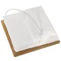 Napkin holder Alexandra House Living White Brown Wood Metal 18 x 9 x 18 cm by Alexandra House Living, Shelves and supports - ...