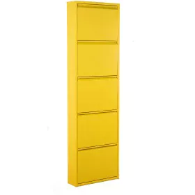 Sapateira Alexandra House Living Amarelo 50 x 170 x 15 cm 5 gavetas de Alexandra House Living, Sapateiras - Ref: D1629562, Pr...