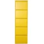 Scarpiera Alexandra House Living Giallo 50 x 170 x 15 cm 5 cassetti di Alexandra House Living, Scarpiere - Rif: D1629562, Pre...