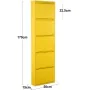 Zapatero Alexandra House Living Amarillo 50 x 170 x 15 cm 5 cajones de Alexandra House Living, Zapateros - Ref: D1629562, Pre...