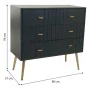 Chest of drawers Alexandra House Living Golden Dark grey MDF Wood 78 x 37 x 80 cm by Alexandra House Living, Chest of Drawers...