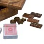 Set de jeux traditionnels Alexandra House Living Marron 23 x 5 x 23 cm 5 en 1 de Alexandra House Living, Jeux en bois - Réf :...