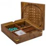 Set of traditional games Alexandra House Living Brown 23 x 5 x 23 cm 5-in-1 by Alexandra House Living, Wooden Games - Ref: D1...