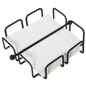 Rond de serviette de table Alexandra House Living Noir Métal 21 x 7 x 21 cm de Alexandra House Living, Étagères et supports -...