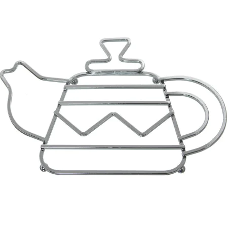 Table Mat Alexandra House Living Grey Metal Teapot 27 x 2 x 19 cm by Alexandra House Living, Trivets - Ref: D1633047, Price: ...