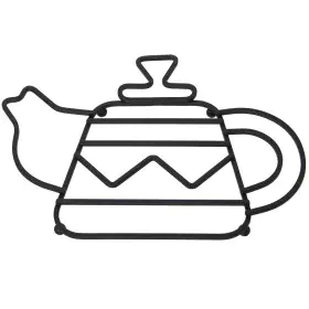 Table Mat Alexandra House Living Black Metal Teapot 27 x 1 x 19 cm by Alexandra House Living, Trivets - Ref: D1633049, Price:...