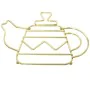 Table Mat Alexandra House Living Golden Metal Teapot 27 x 1 x 19 cm by Alexandra House Living, Trivets - Ref: D1633050, Price...