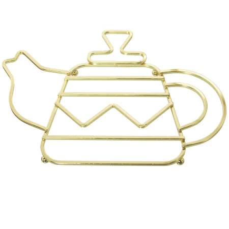 Table Mat Alexandra House Living Golden Metal Teapot 27 x 1 x 19 cm by Alexandra House Living, Trivets - Ref: D1633050, Price...