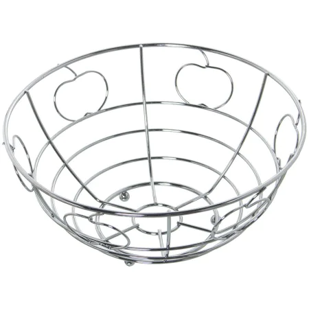 Fruit Bowl Alexandra House Living Silver Metal Chromed 24 x 12 x 24 cm by Alexandra House Living, Bowls and large cups - Ref:...