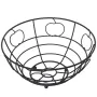 Fruit Bowl Alexandra House Living Black Metal 24 x 12 x 24 cm by Alexandra House Living, Bowls and large cups - Ref: D1633053...