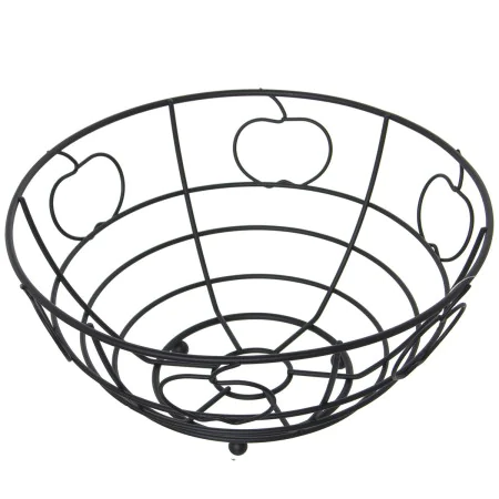 Fruit Bowl Alexandra House Living Black Metal 24 x 12 x 24 cm by Alexandra House Living, Bowls and large cups - Ref: D1633053...