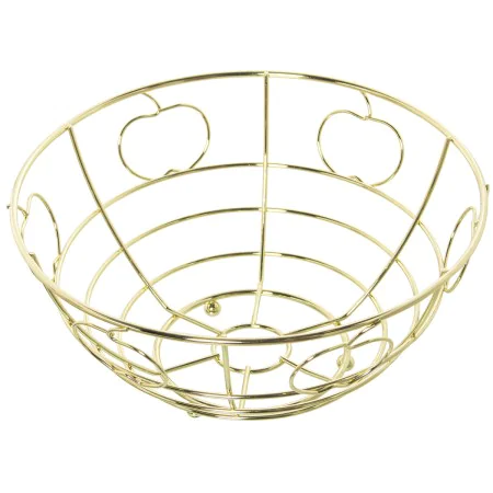 Fruit Bowl Alexandra House Living Golden Metal 24 x 12 x 24 cm by Alexandra House Living, Bowls and large cups - Ref: D163305...