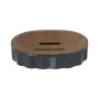 Jabonera Alexandra House Living Marrón Gris Acrílico Plástico Madera 12 x 3 x 9 cm de Alexandra House Living, Soportes y disp...