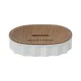 Saboneteira Alexandra House Living Branco Castanho Acrílico Madeira 12 x 3 x 9 cm de Alexandra House Living, Suportes e dispe...