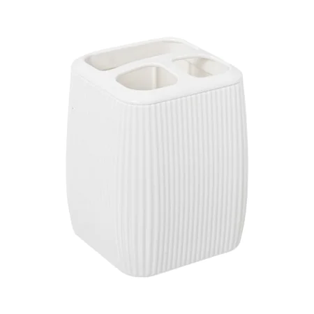 Portaspazzolini da Denti Alexandra House Living Bianco Acrilico Plastica 7 x 9 x 7 cm di Alexandra House Living, Supporti e d...