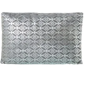 Cushion Alexandra House Living Grey Silver Rectangular 50 x 30 cm by Alexandra House Living, Cushions - Ref: D1633166, Price:...