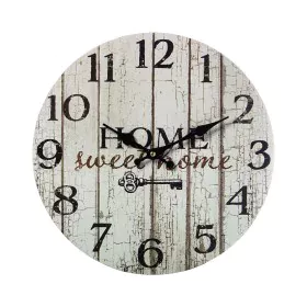 Orologio da Parete Alexandra House Living Bianco Legno 34 x 34 x 4 cm di Alexandra House Living, Orologi da parete - Rif: D16...