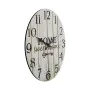 Horloge Murale Alexandra House Living Blanc Bois 34 x 34 x 4 cm de Alexandra House Living, Pendules murales - Réf : D1633180,...