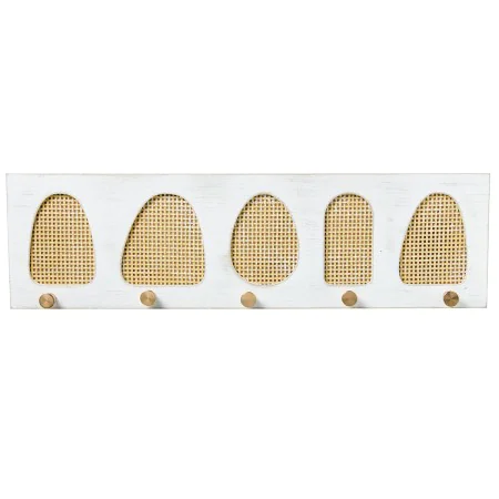 Portemanteau Alexandra House Living Jaune Blanc Bois 60 x 17 x 4 cm 5 Crochets de Alexandra House Living, Patères portemantea...