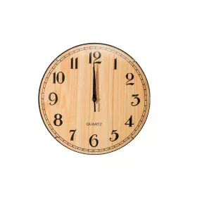 Wall Clock Romimex Brown Plastic Wood 30 x 30 x 2 cm by Romimex, Wall Clocks - Ref: D1633505, Price: 8,24 €, Discount: %