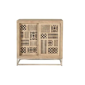 Credenza Alexandra House Living Naturale Metallo Legno di mango 90 x 90 x 40 cm di Alexandra House Living, Credenze e buffet ...