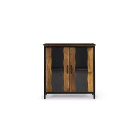 Buffet Alexandra House Living Noir Métal Bois de manguier 87 x 90 x 37 cm de Alexandra House Living, Buffets, crédences et va...